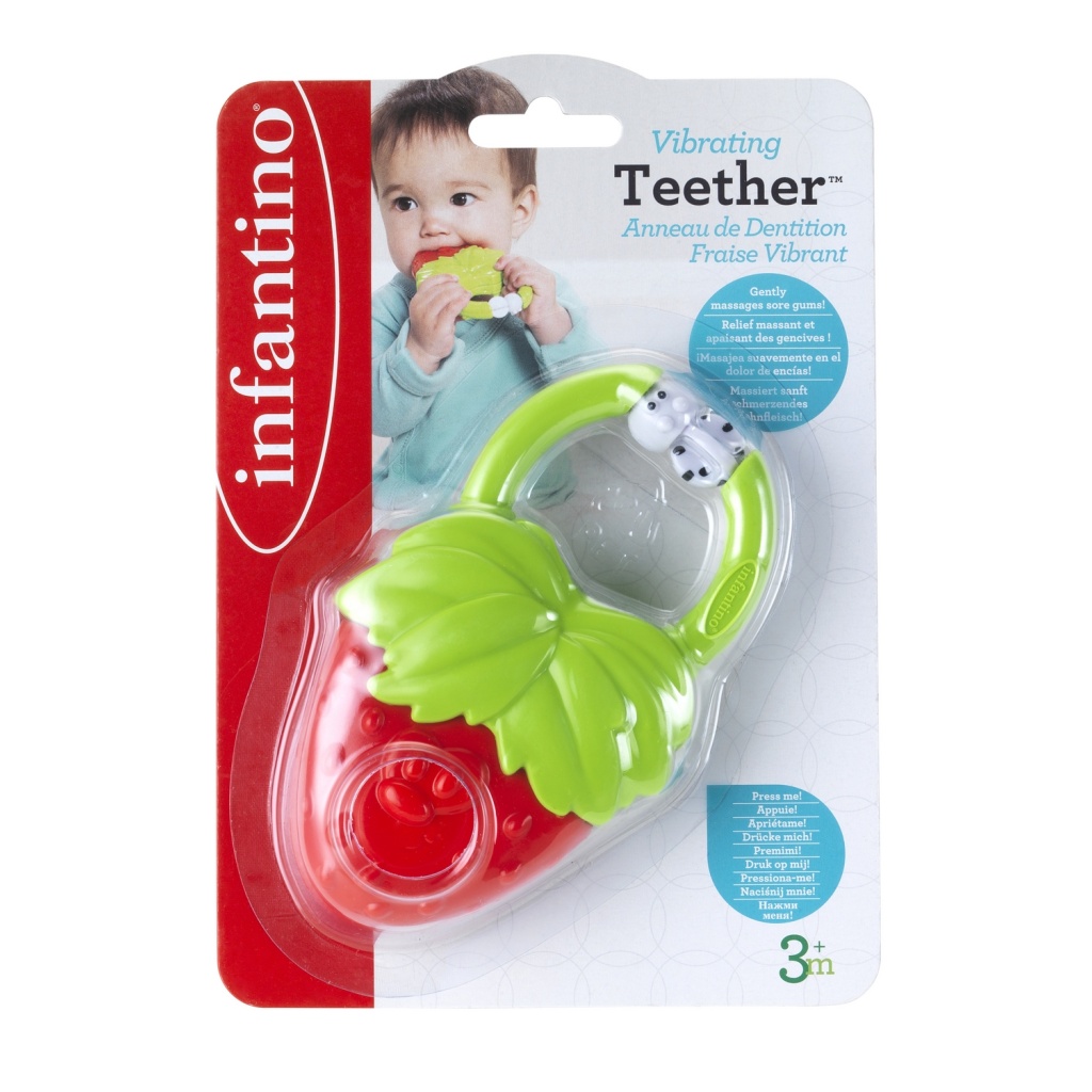 INFANTINO 216429N WIBRUJĄCY GRYZACZEK TRUSKAWKA