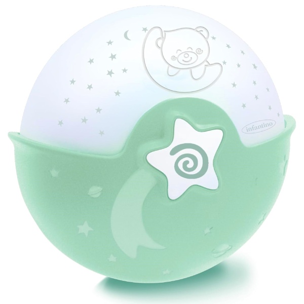 INFANTINO 302048 PROJEKTOR 2W1 ZIELONY