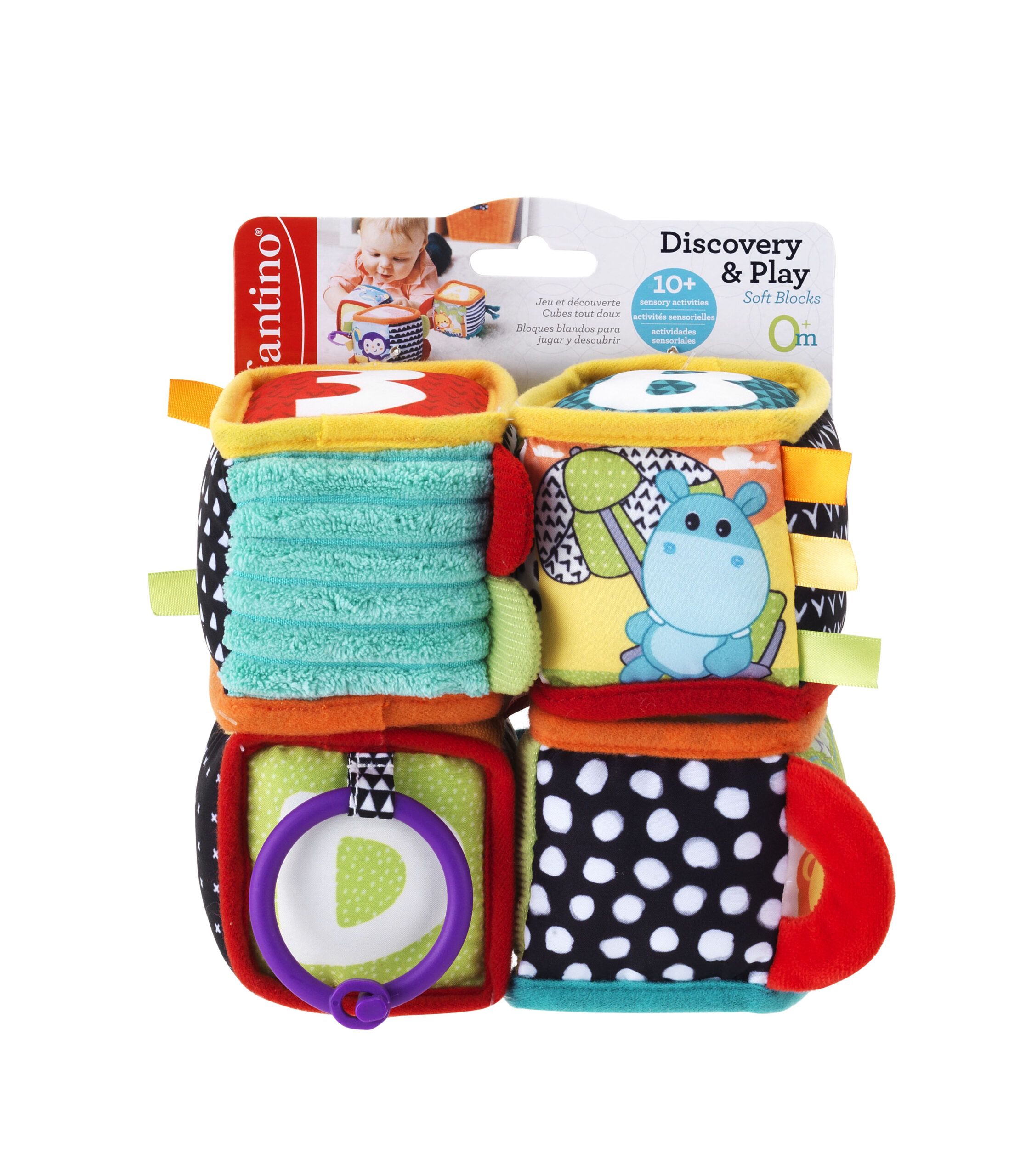 INFANTINO 306606 MIĘKKIE PLUSZOWE KOSTKI INFANTINO 306606 MIĘKKIE PLUSZOWE KOSTKI