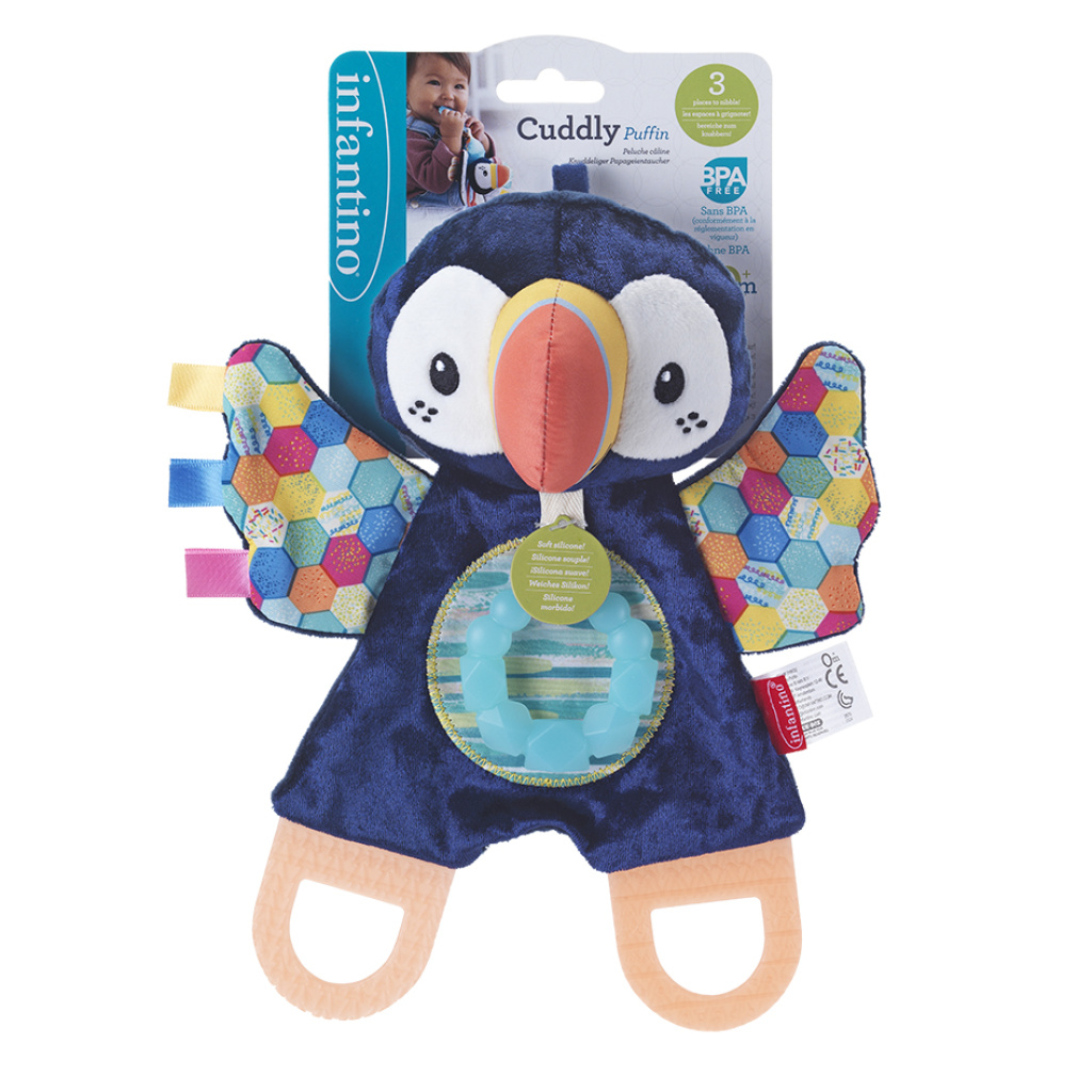 INFANTINO 316632 PLUSZOWY PINGWIN Z GRYZACZKAMI