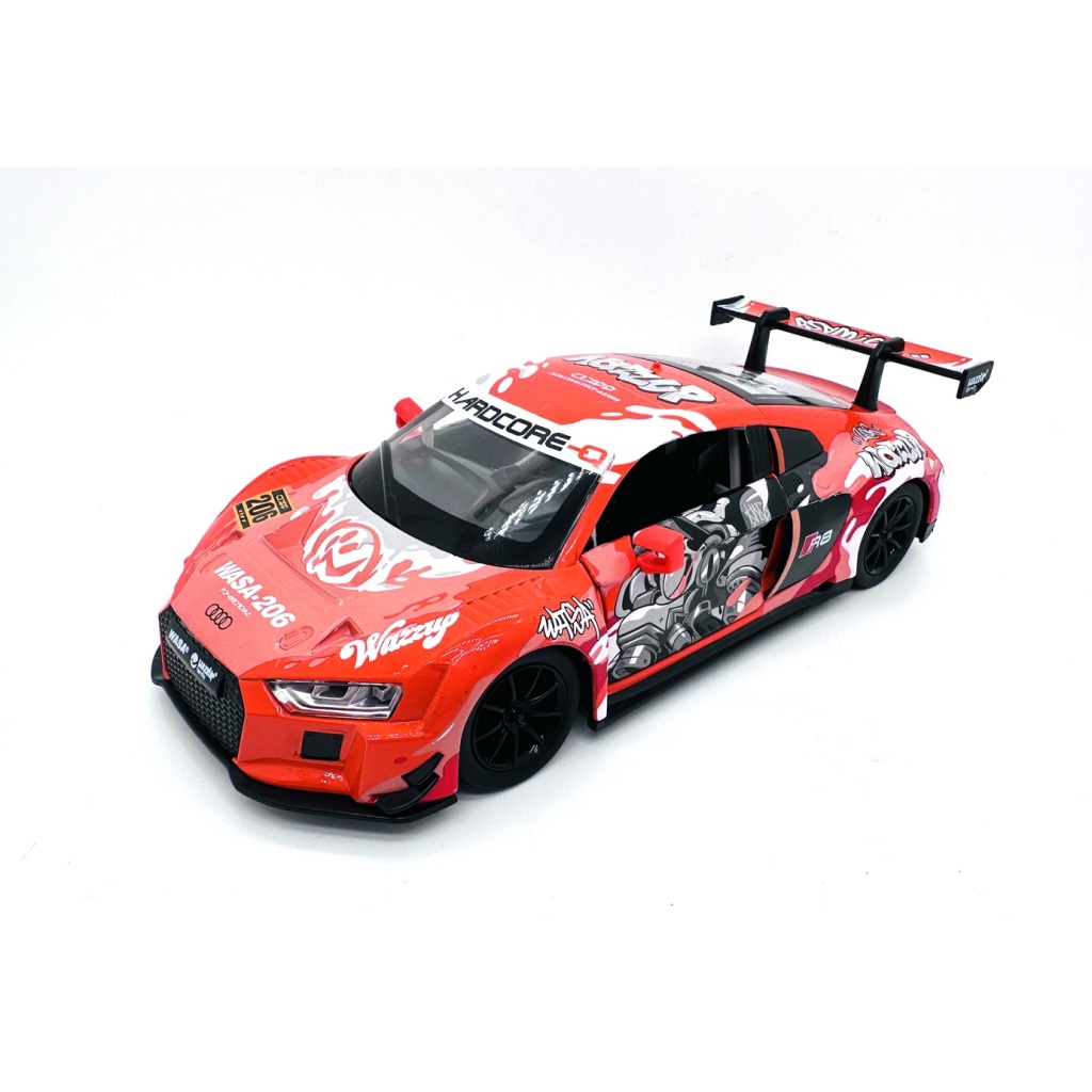 MSZ 1/24 AUDI R8 LMS WASA POMAR.(ŚWIATŁO+DŹWIĘK)