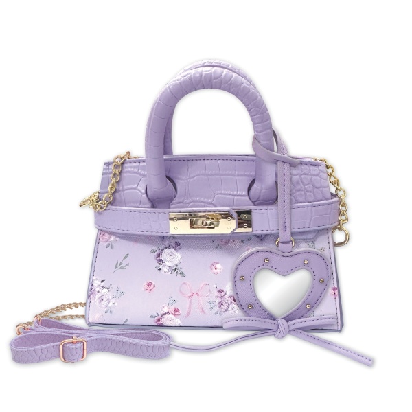 HOT FOCUS TOREBKA Z KLAMERKĄ NA PASKU FIOLETOWA