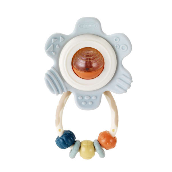 INFANTINO 316826 GRZECHOTKA GRYZACZEK-KWIATEK BEŻ