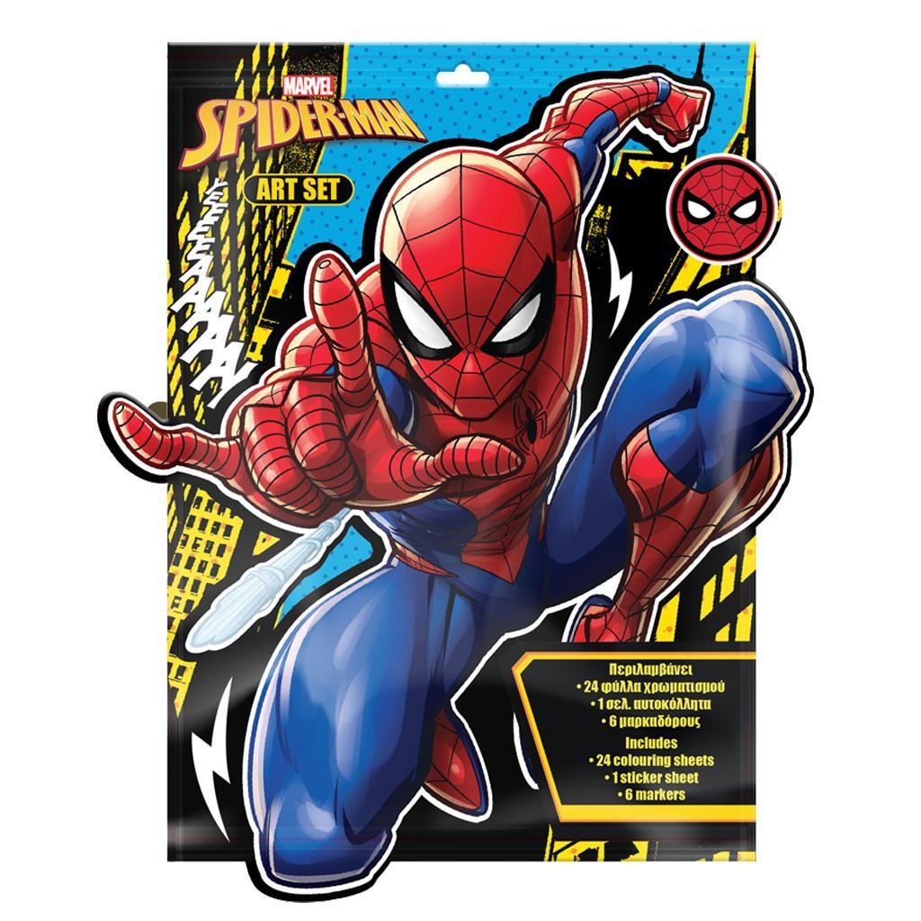 DIAKAKIS KOLOROWANKA Z NAKLEJKAMI SPIDERMAN