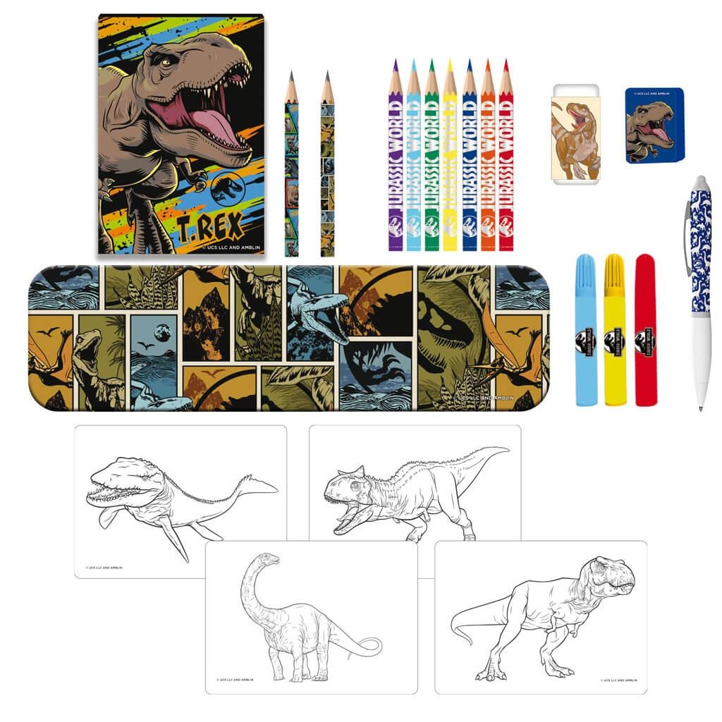 DIAKAKIS KOLOROWANKA Z PIÓRNIKIEM JURASSIC