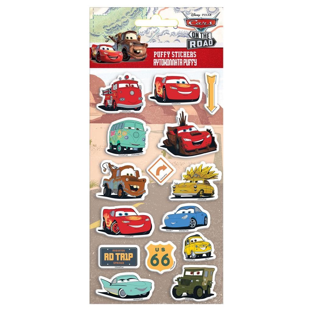 DIAKAKIS NAKLEJKI WYPUKŁE CARS