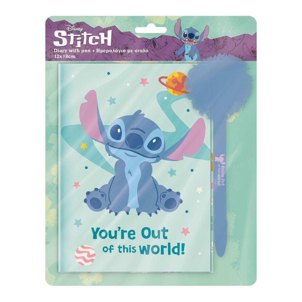 DIAKAKIS PAMIĘTNIK+DŁUGOPIS Z POMPONEM LILO&STITCH