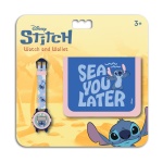DIAKAKIS PORTFEL Z ZEGARKIEM LILO&STITCH NIEBIESKI