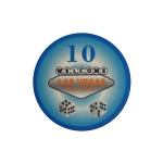 EVERGREEN ŻETON LAS VEGAS CERAMIKA NIEBIESKI / 10