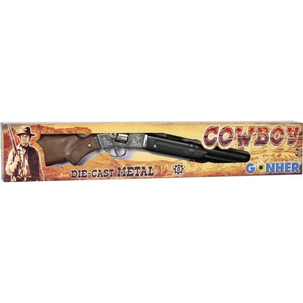 GONHER 104/0 PLASTIKOWA STRZELBA KOWBOJSKA 8 NABOI