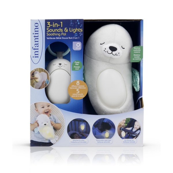 INFANTINO 302032 LAMPKA NOCNA 3W1 FOKA