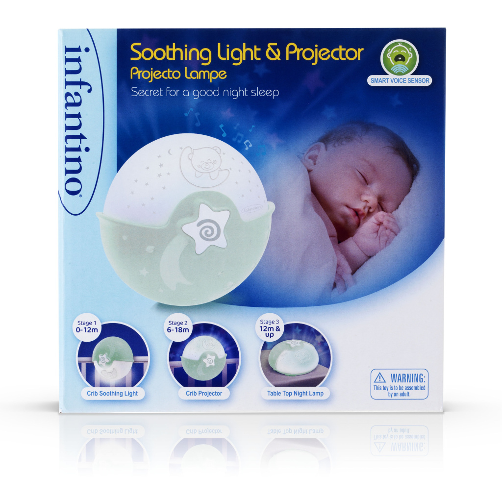 INFANTINO 302048 PROJEKTOR 2W1 ZIELONY