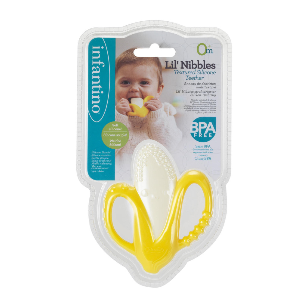 INFANTINO 316745 SILIKONOWY GRYZACZEK BANAN