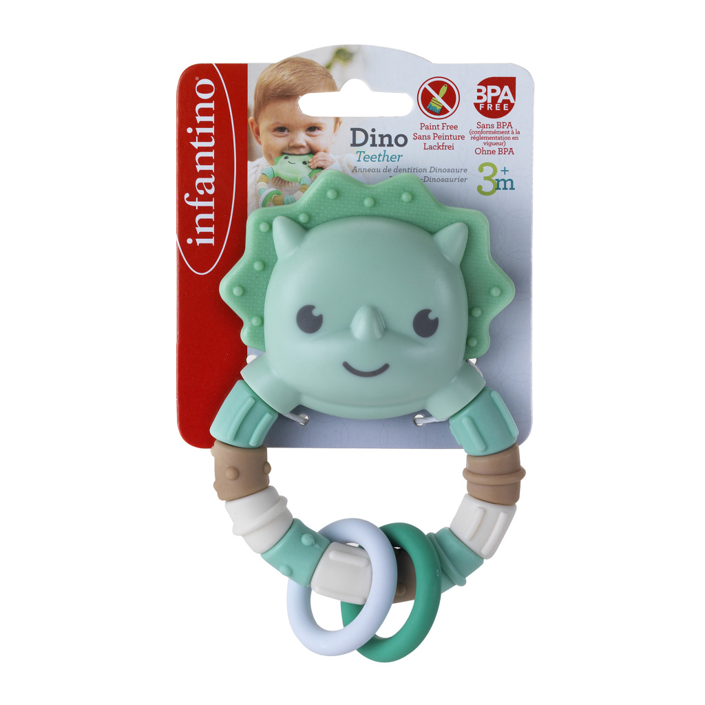 INFANTINO 316758 GIĘTKI GRYZACZEK DINOZAUR