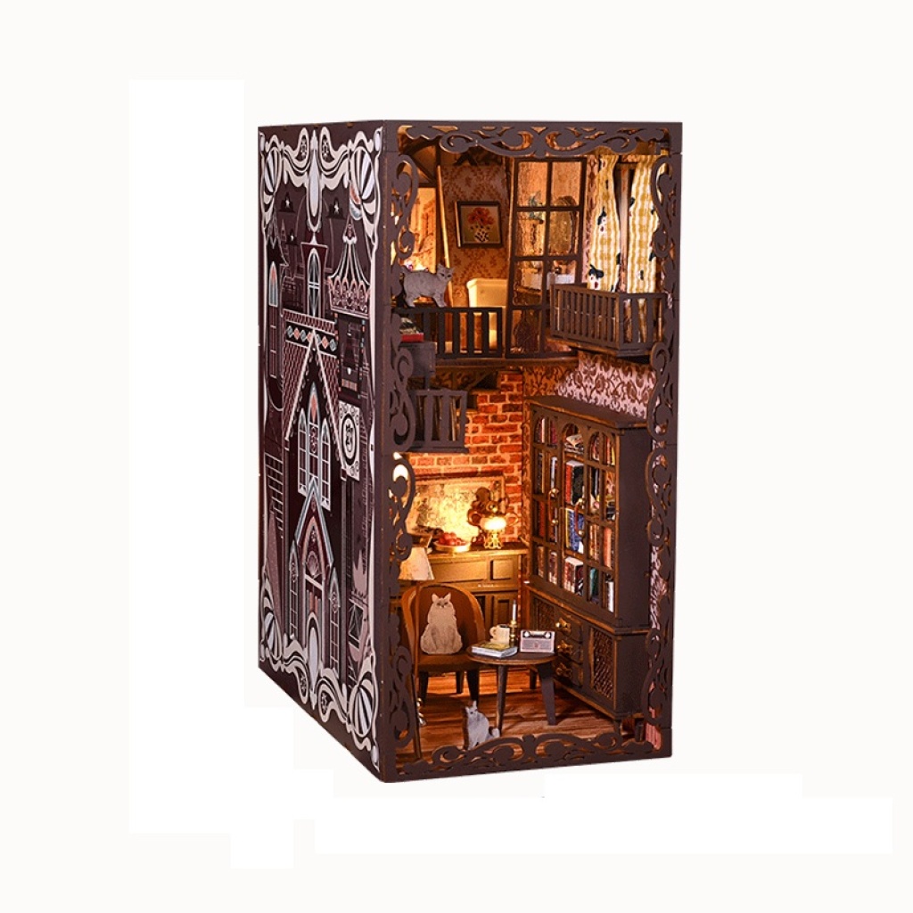 KNOWME PUZZLE 3D KOCIA BIBLIOTECZKA