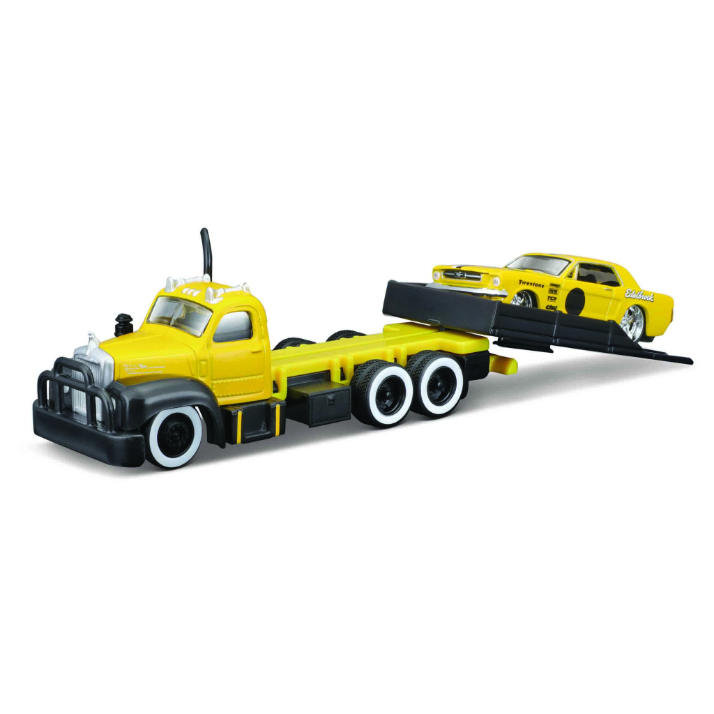 MAISTO 15055 1953 MACK B-61+1965 FORD MUSTANG 1/64
