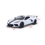 MAISTO 31455 2020 CHEV.CORVETTE STINGRAY BIAŁY1/18