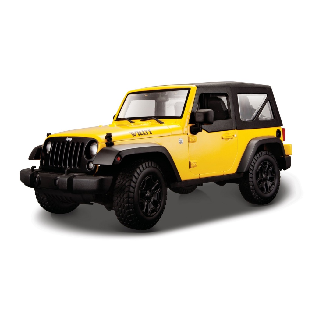 MAISTO 31676 JEEP WRANGLER 2014 ŻÓŁTY 1/18