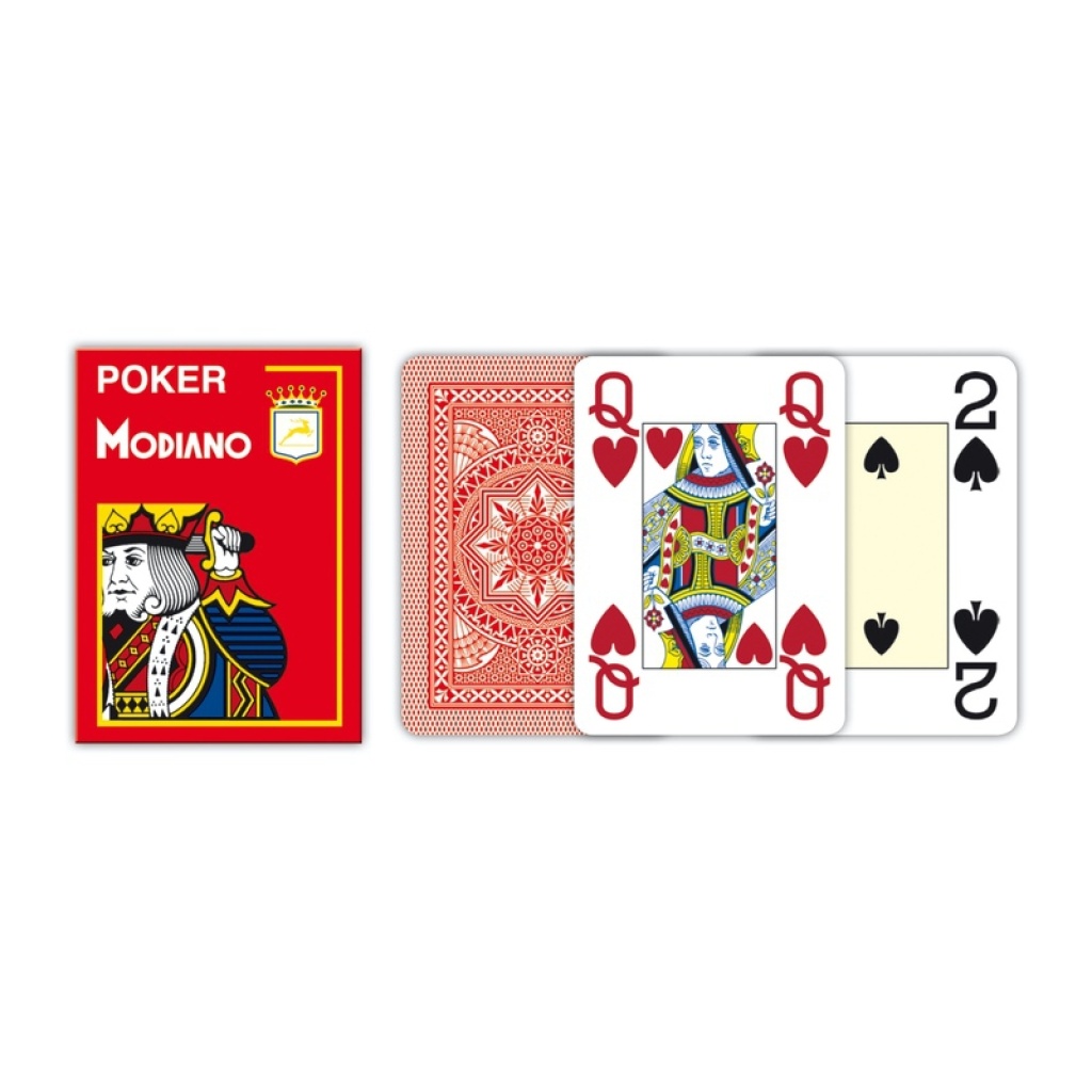 MODIANO KARTY 4 JUMBO INDEX POKER PLASTIC CZER