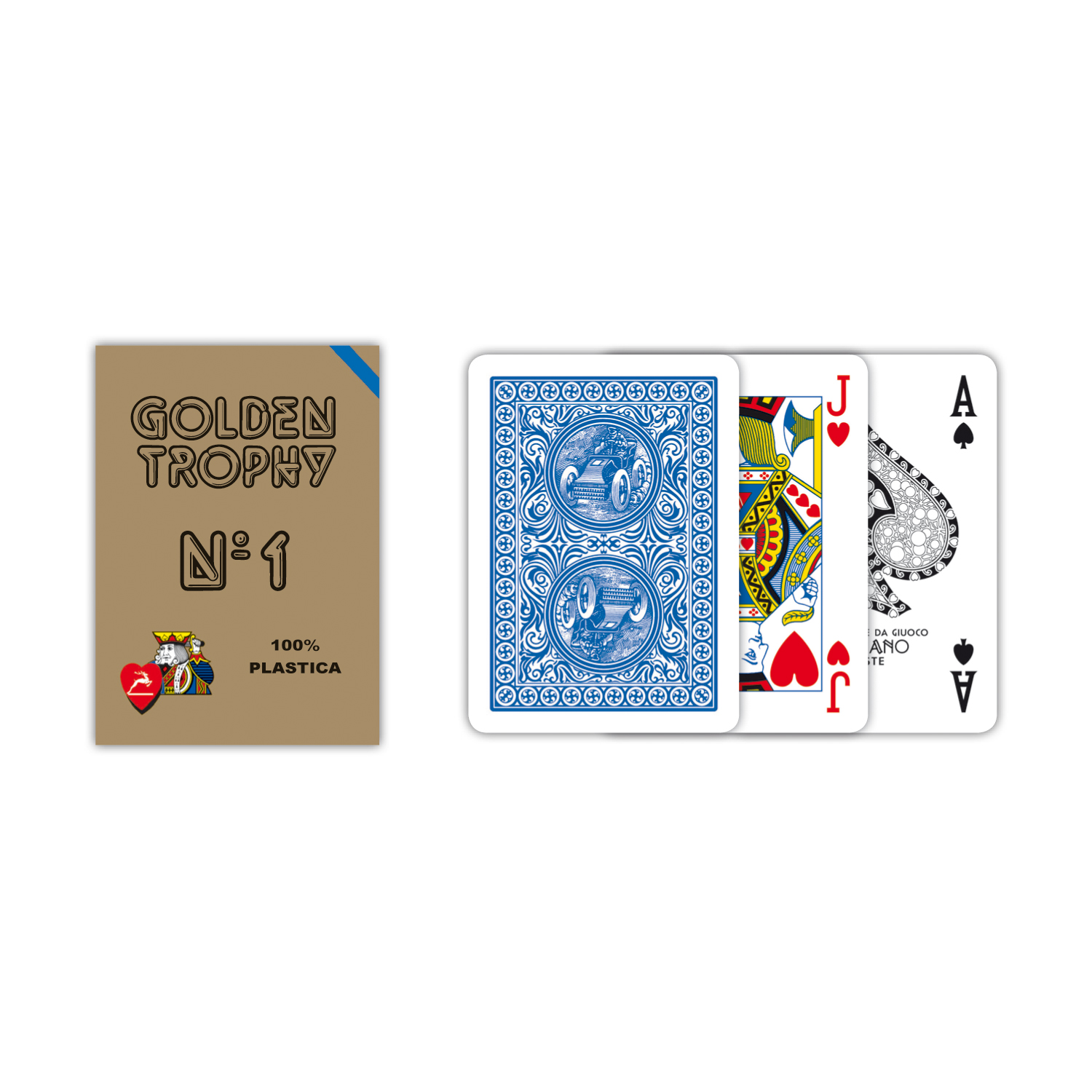 MODIANO KARTY GOLDEN TROPHY 4 INDEX PLASTIC NIEB MODIANO KARTY GOLDEN TROPHY 4 INDEX PLASTIC NIEB