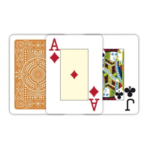 MODIANO KARTY TEXAS POKER JUMBO INDEX PLASTIC BRĄZ