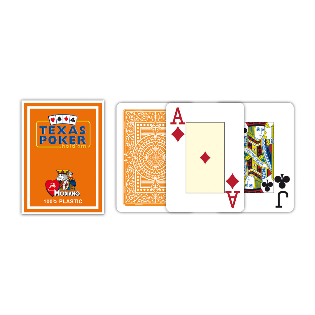 MODIANO KARTY TEXAS POKER JUMBO INDEX PLASTIC POM