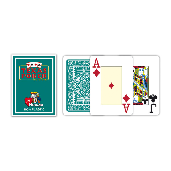 MODIANO KARTY TEXAS POKER JUMBO INDEX PLASTIC ZIEL