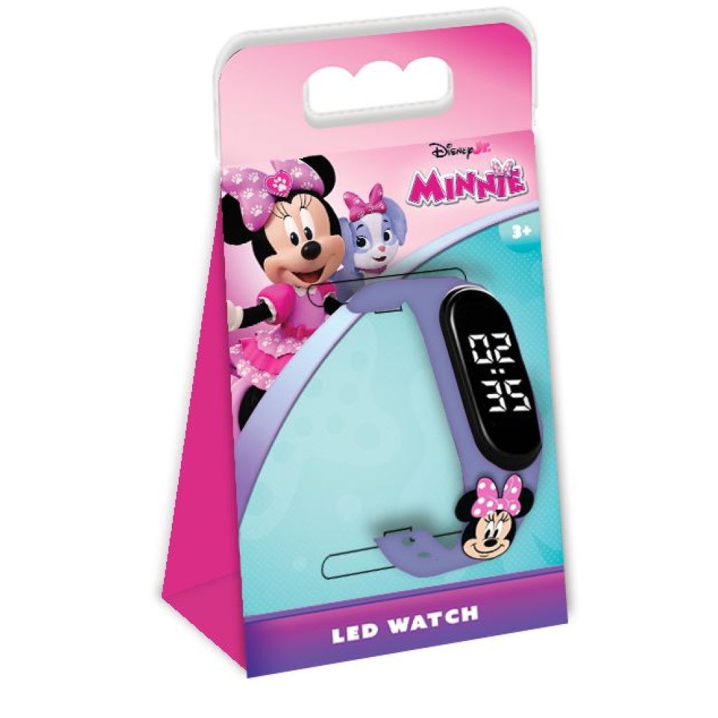 DIAKAKIS ZEGAREK LED Z PRZYPINKĄ MINNIE