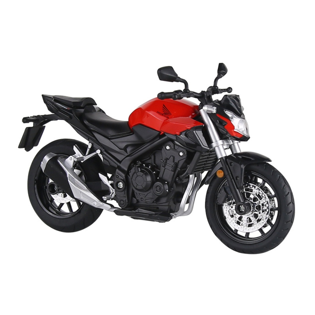HUAYI 1/12 M12-19B HONDA CB400F CZERWONY (ŚW+DŹW)