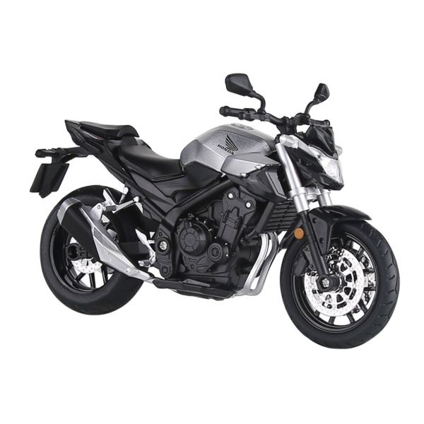 HUAYI 1/12 M12-19B HONDA CB400F SREBRNY (ŚW+DŹW)