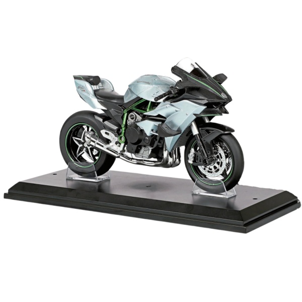 HUAYI 1/12 M12-1B KAWASAKI H2R SREBRNY (ŚW+DŹWIĘK)