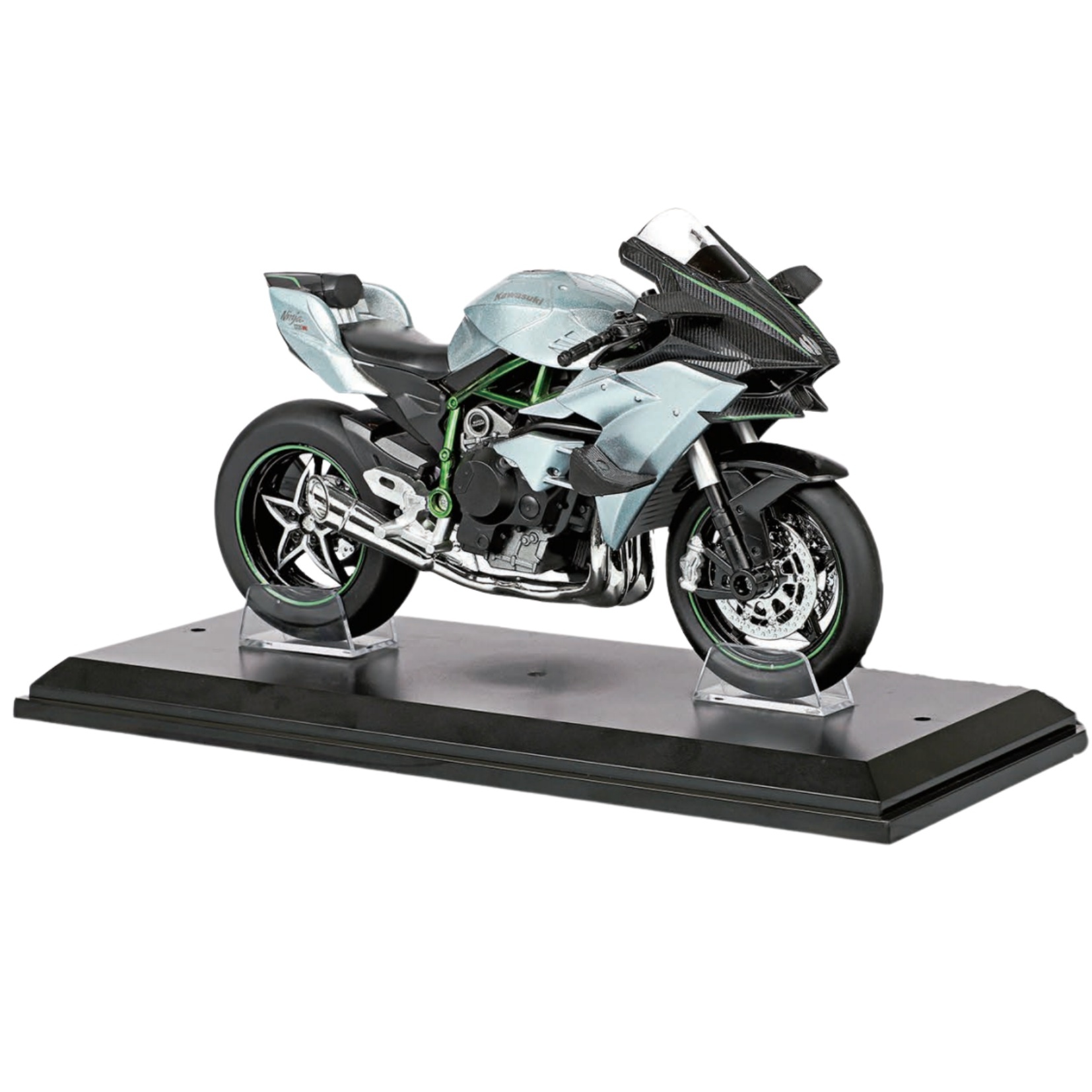 HUAYI 1/12 M12-1B KAWASAKI H2R SREBRNY (ŚW+DŹWIĘK) HUAYI 1/12 M12-1B KAWASAKI H2R SREBRNY (ŚW+DŹWIĘK)
