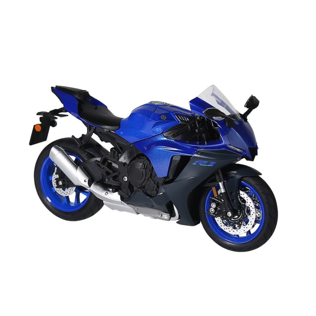 HUAYI 1/12 M12-22B YAMAHA R1 NIEBIESKI (ŚW+DŹW)
