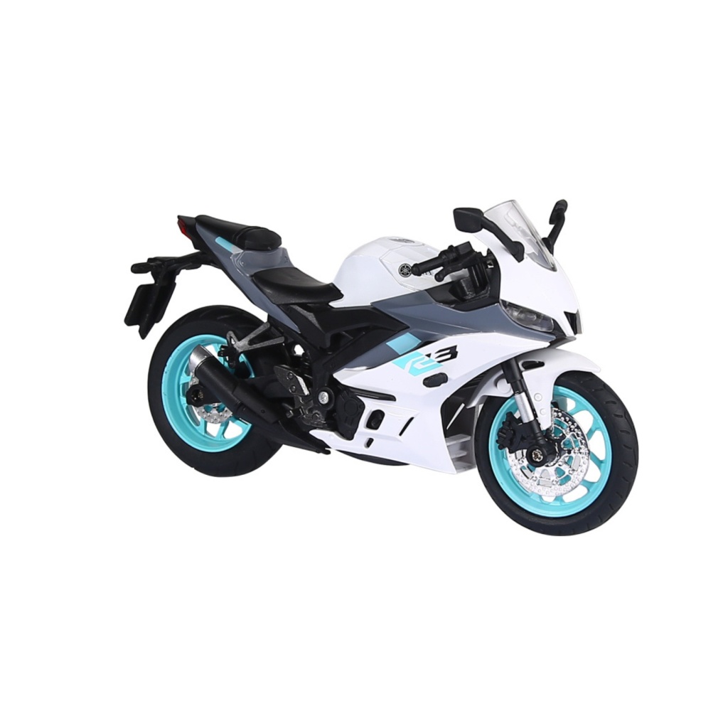 HUAYI 1/12 M12-25B YAMAHA R3 BIAŁY (ŚW+DŹW)
