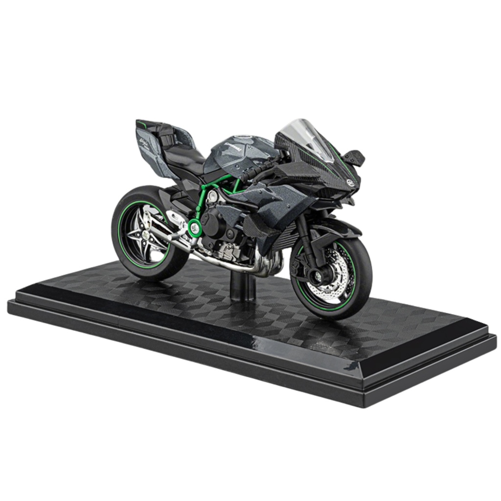 HUAYI 1/18 M18-1B KAWASAKI H2R SZARY