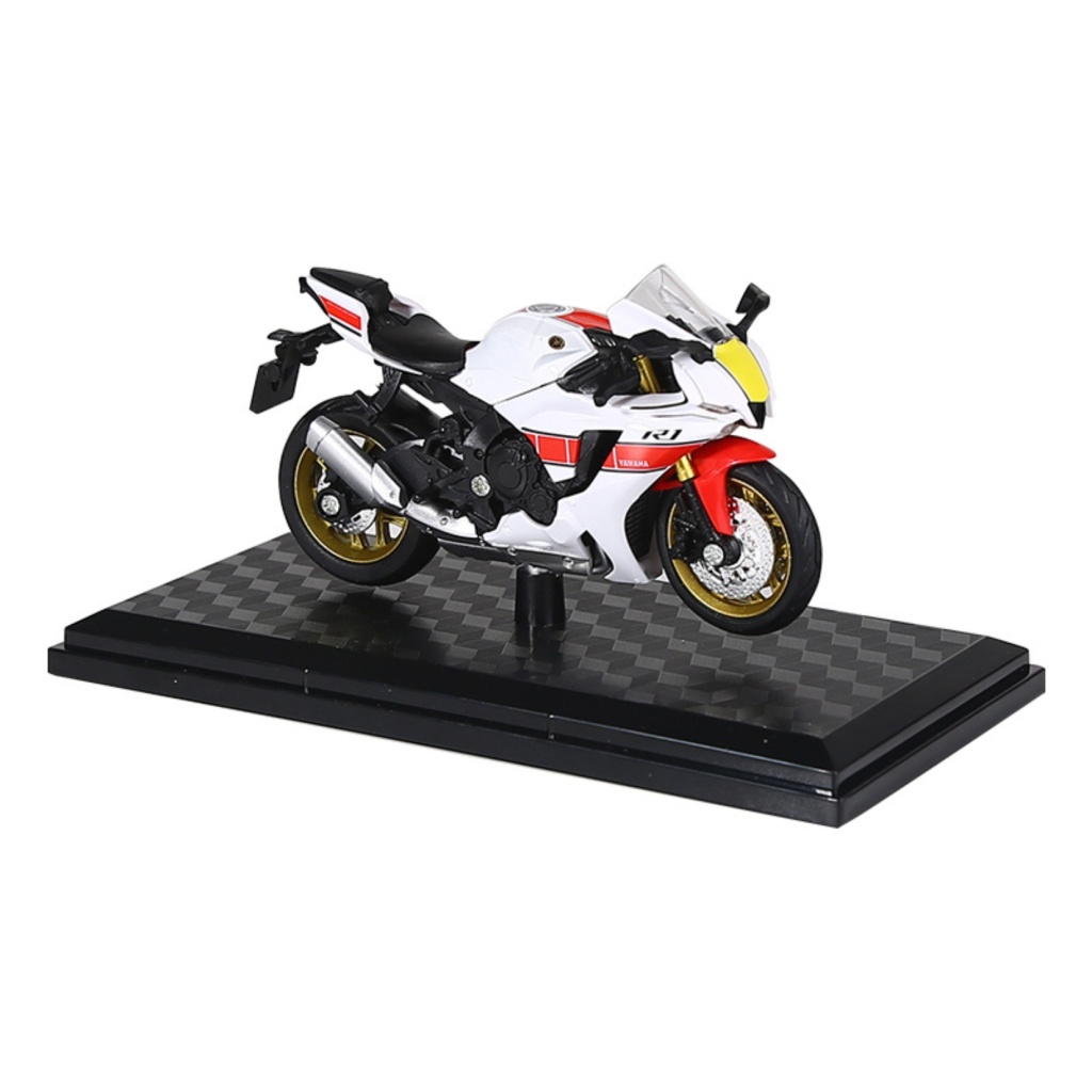 HUAYI 1/18 M18-4B YAMAHA R1 BIAŁY