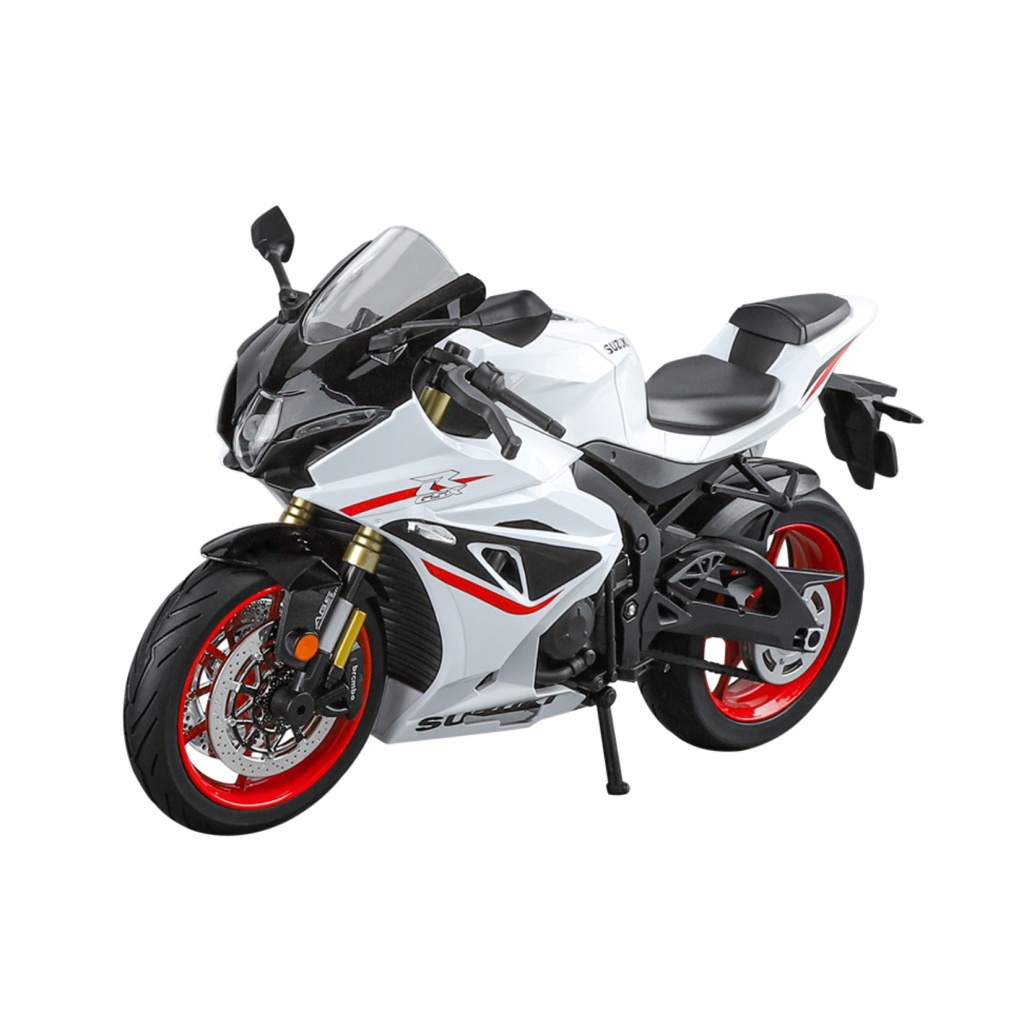 HUAYI 1/9 M9-10A SUZUKI GSX1000R BIAŁY (ŚW+DŹW)