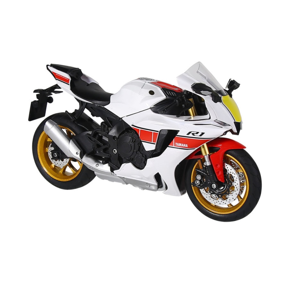 HUAYI 1/9 M9-13A YAMAHA R1 CZERWONY (ŚW.+DŹWIĘK)